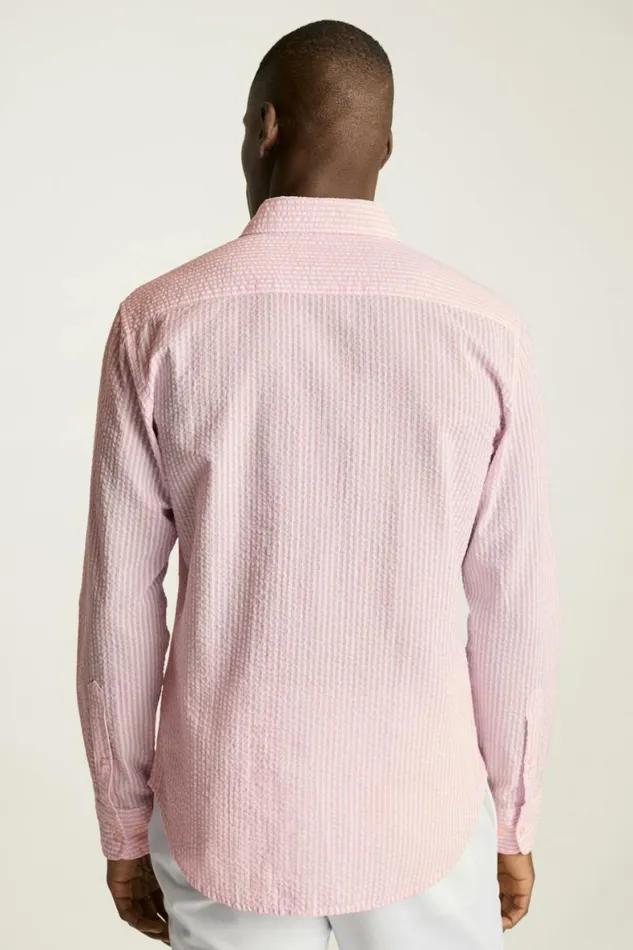 Men Everyday Shirt Rose Morgan Seersucker Stripe Bonobos Casual Shirts