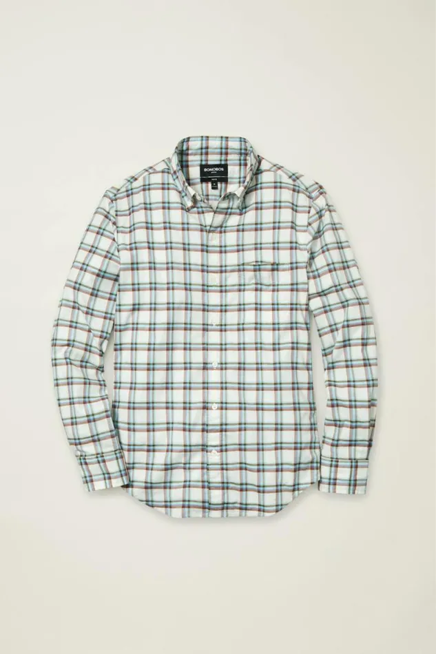 Men Everyday Shirt Wiltshire Plaid Bonobos Business Casual Shirts