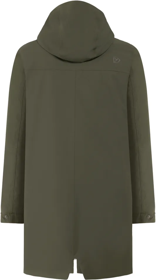 Men Falke Parka Deep Green Didriksons Autumn Jackets