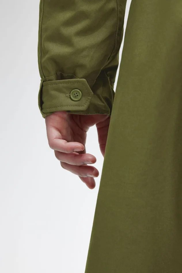 Men Faux Fur Lined Parka Parka Green Fred Perry Coats and Jackets