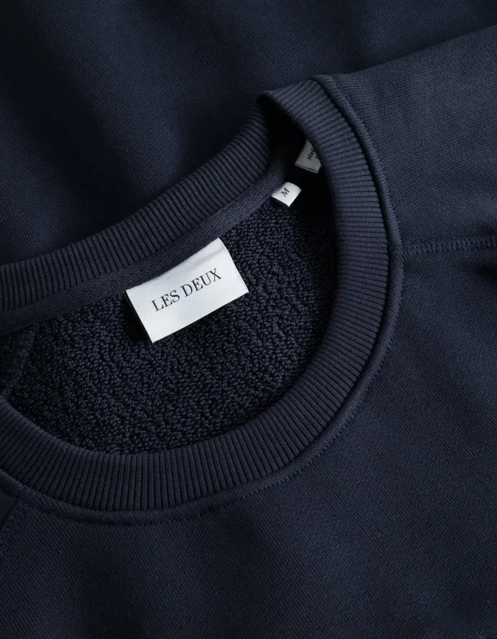 Men Fiore Sweatshirt 8211 Dark Navy Les Deux HoodiesSweatshirts