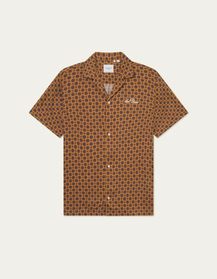Men Foulard AOP SS Shirt 8211 Thai Curry Les Deux ShirtsOvershirts