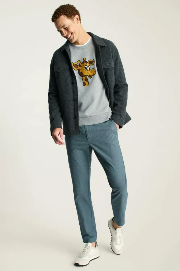 Men Geoffrey Supersoft Crew Graphite Grey Bonobos Crew and VNeck Sweaters