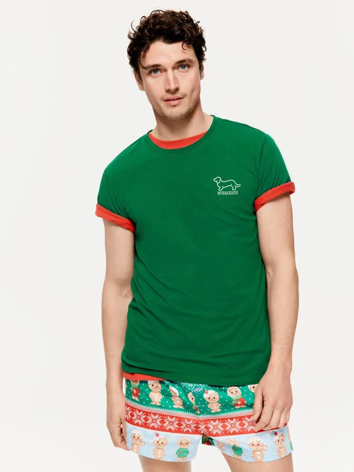 Men Green Pop Penny Logo Tee Green Peter Alexander Tops