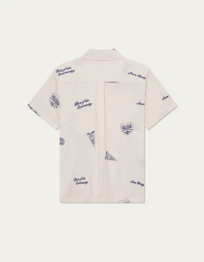 Men Hendrix AOE SS Shirt 8211 IvoryBlueprint Les Deux ShirtsOvershirts