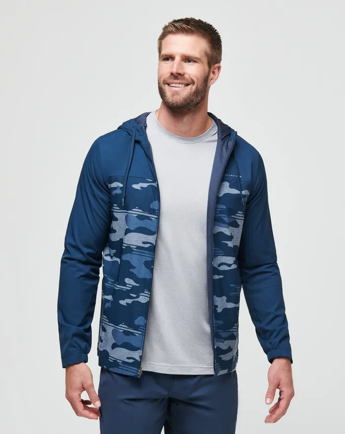 Men Hoodies and Sweatshirts TravisMathew CAMO TECH HOODIE Blue Nights