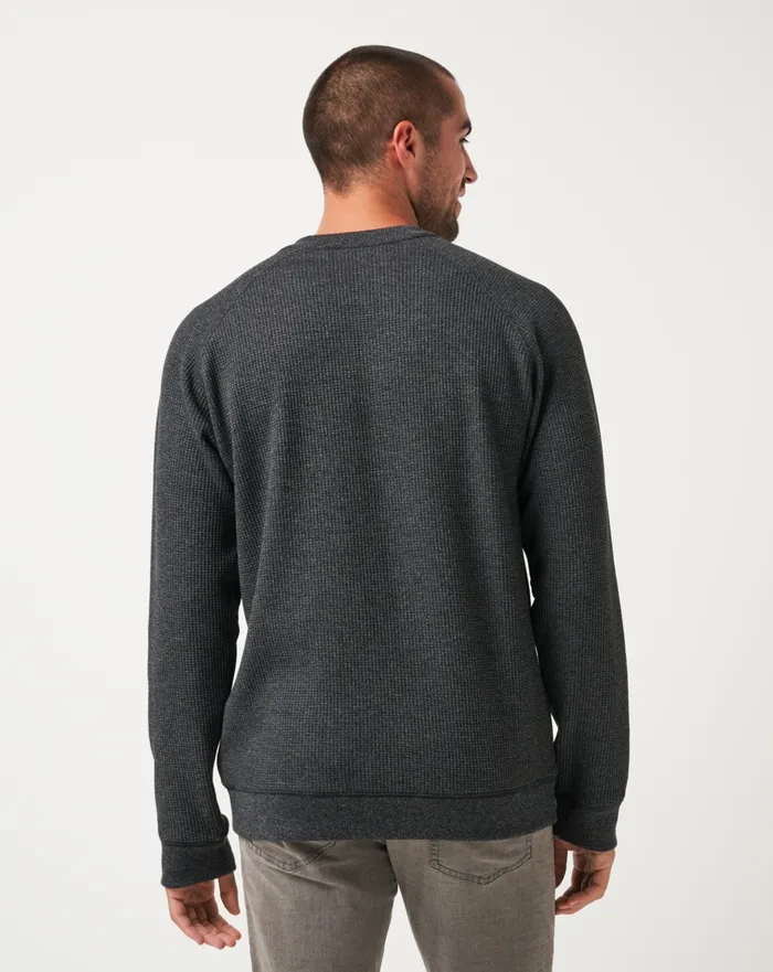 Men Hoodies and Sweatshirts TravisMathew STORM BREW CLOUD WAFFLE HENLEY Heather Dark Grey Men Hoodies and Sweatshirts TravisMathew STORM BREW CLOUD WAFFLE HENLEY Heather Dark Grey