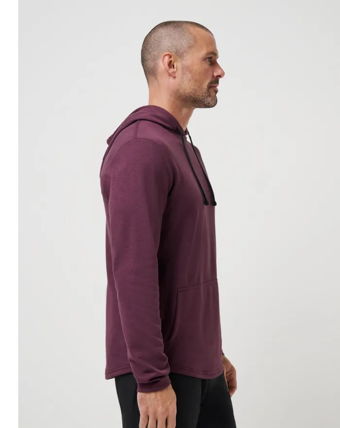 Men Hoodies and Sweatshirts TravisMathew UPGRADED TECH HOODIE Heather Mauve Wine Men Hoodies and Sweatshirts TravisMathew UPGRADED TECH HOODIE Heather Mauve Wine