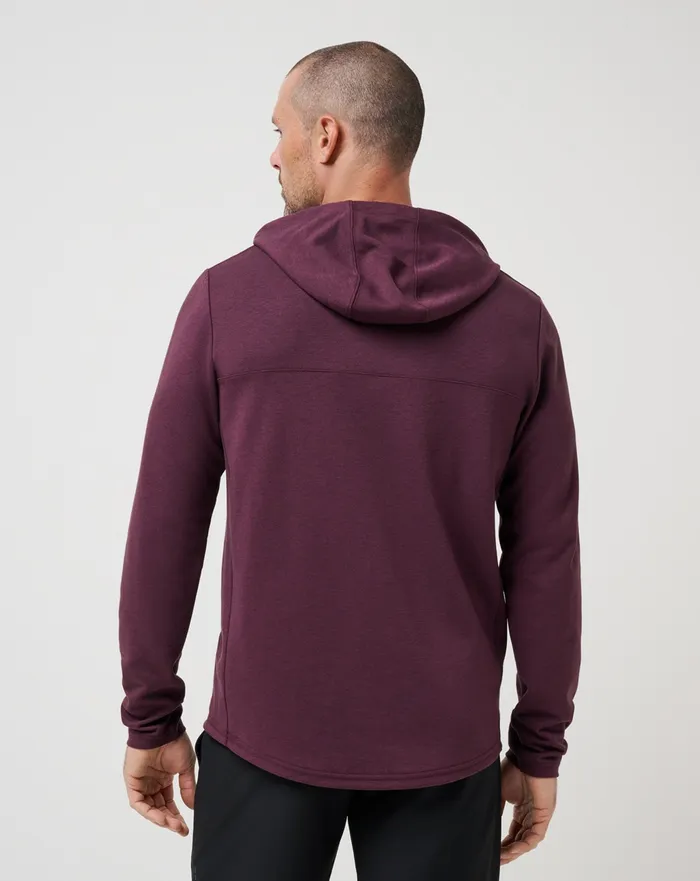 Men Hoodies and Sweatshirts TravisMathew UPGRADED TECH HOODIE Heather Mauve Wine Men Hoodies and Sweatshirts TravisMathew UPGRADED TECH HOODIE Heather Mauve Wine