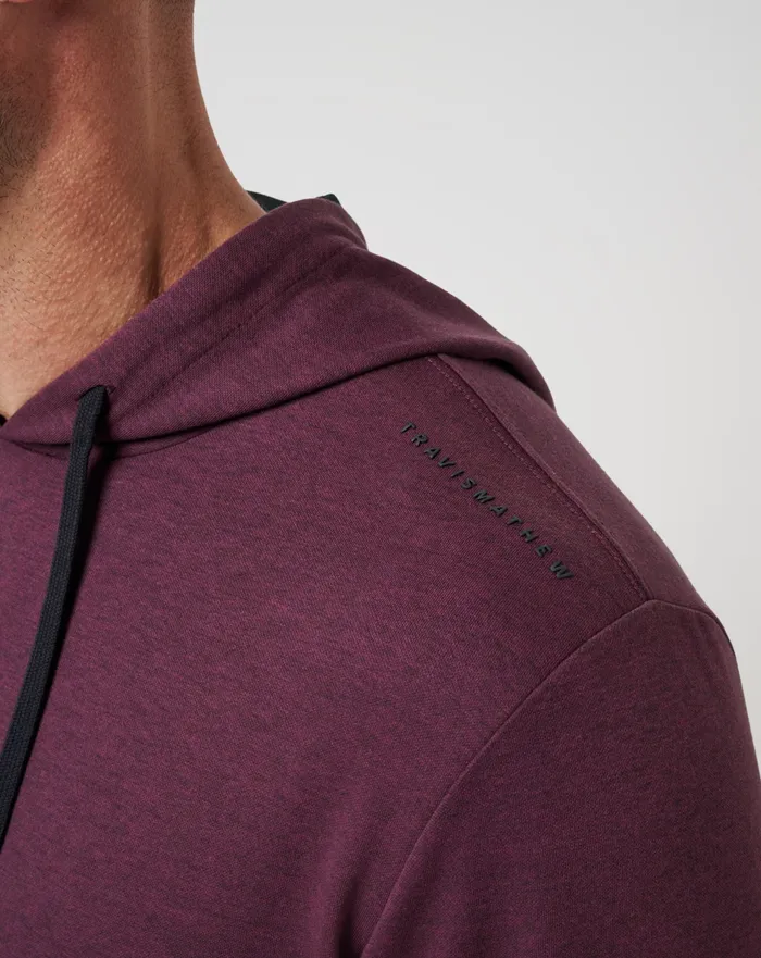Men Hoodies and Sweatshirts TravisMathew UPGRADED TECH HOODIE Heather Mauve Wine Men Hoodies and Sweatshirts TravisMathew UPGRADED TECH HOODIE Heather Mauve Wine