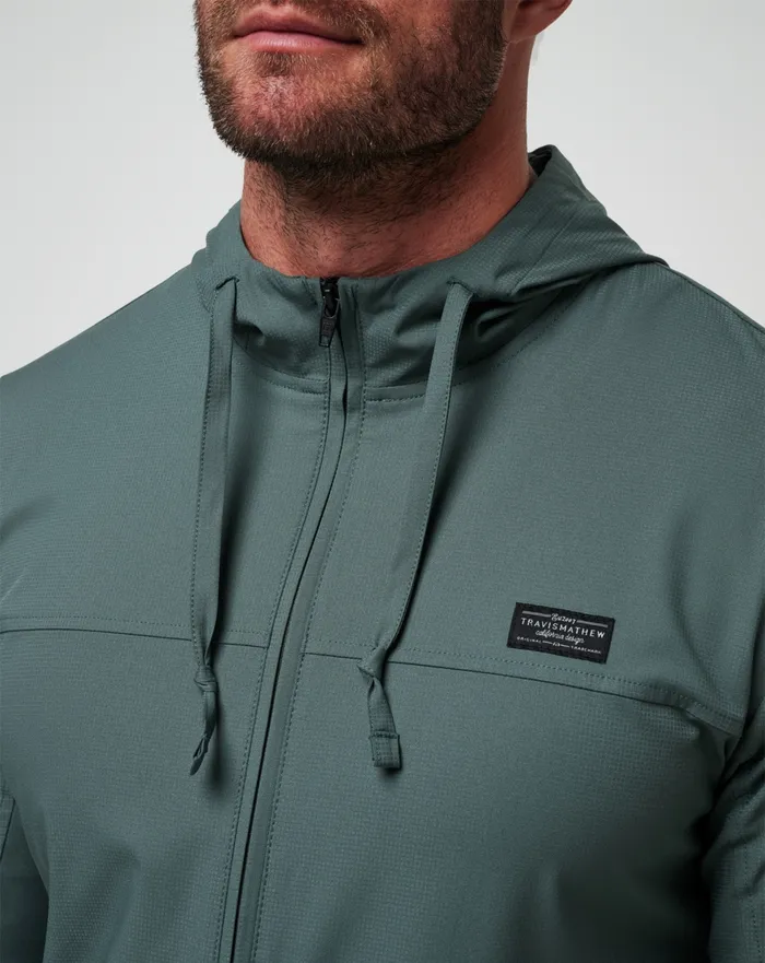 Men Hoodies and Sweatshirts TravisMathew WANDERLUST HOODIE Balsam Green