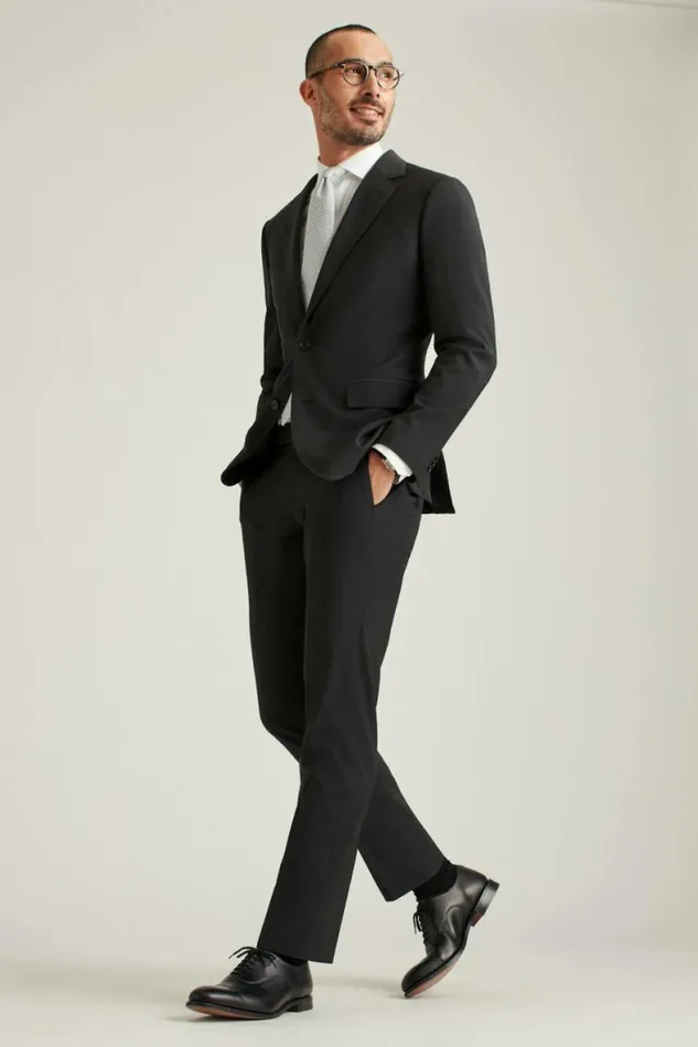 Men Italian Performance Suit Mason Solid Charcoal Bonobos Suits
