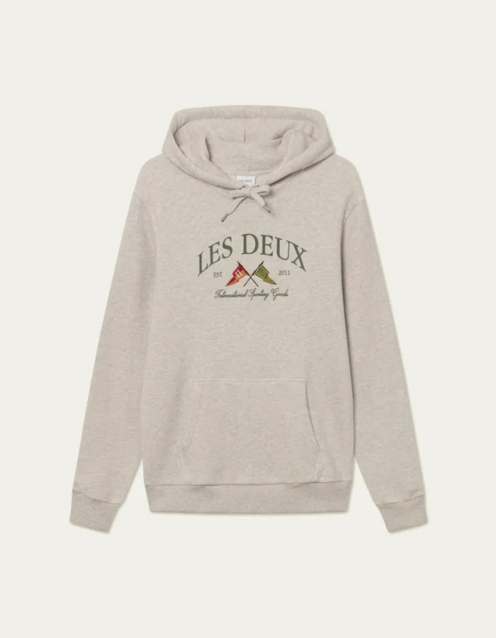 Men Ivy League Hoodie 8211 Oatmeal Mlange Les Deux HoodiesSweatshirts
