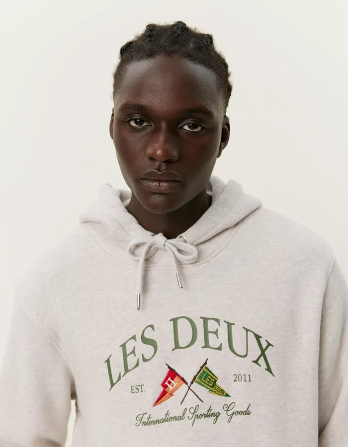 Men Ivy League Hoodie 8211 Oatmeal Mlange Les Deux HoodiesSweatshirts