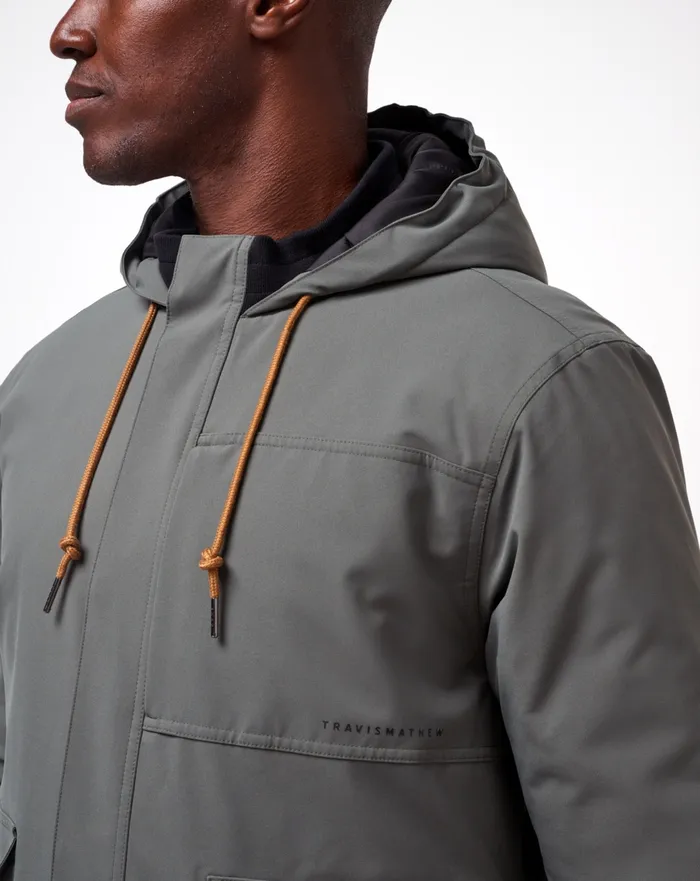 Men Jackets TravisMathew MOUNTAIN PASS JACKET Dark Olive