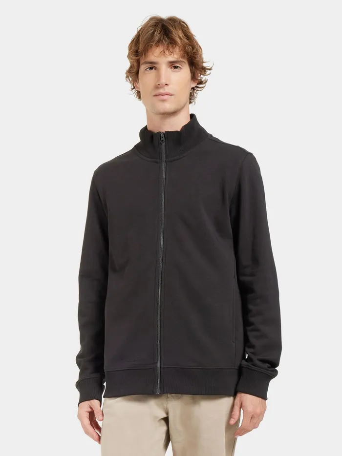 Men Jake FullZip Black Didriksons Hoodies and Sweatshirts