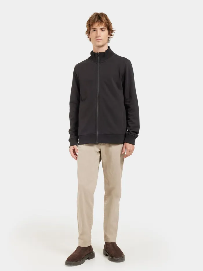 Men Jake FullZip Black Didriksons Hoodies and Sweatshirts
