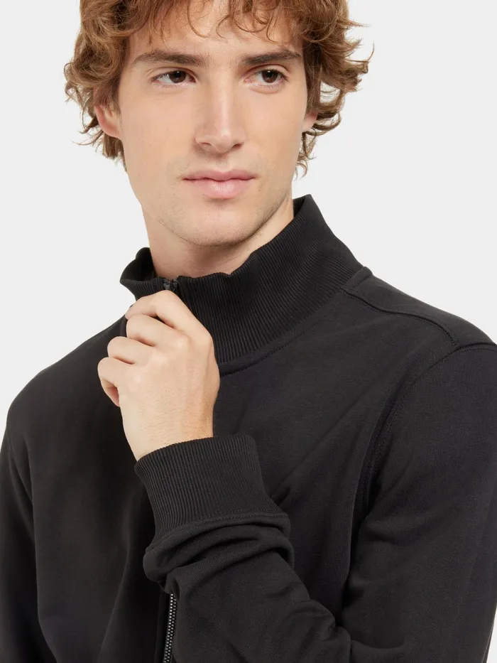 Men Jake FullZip Black Didriksons Hoodies and Sweatshirts