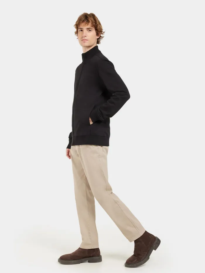 Men Jake FullZip Black Didriksons Hoodies and Sweatshirts