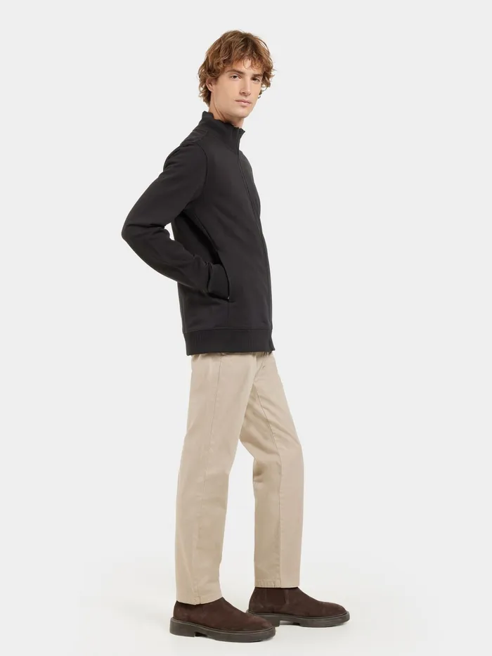 Men Jake FullZip Black Didriksons Hoodies and Sweatshirts