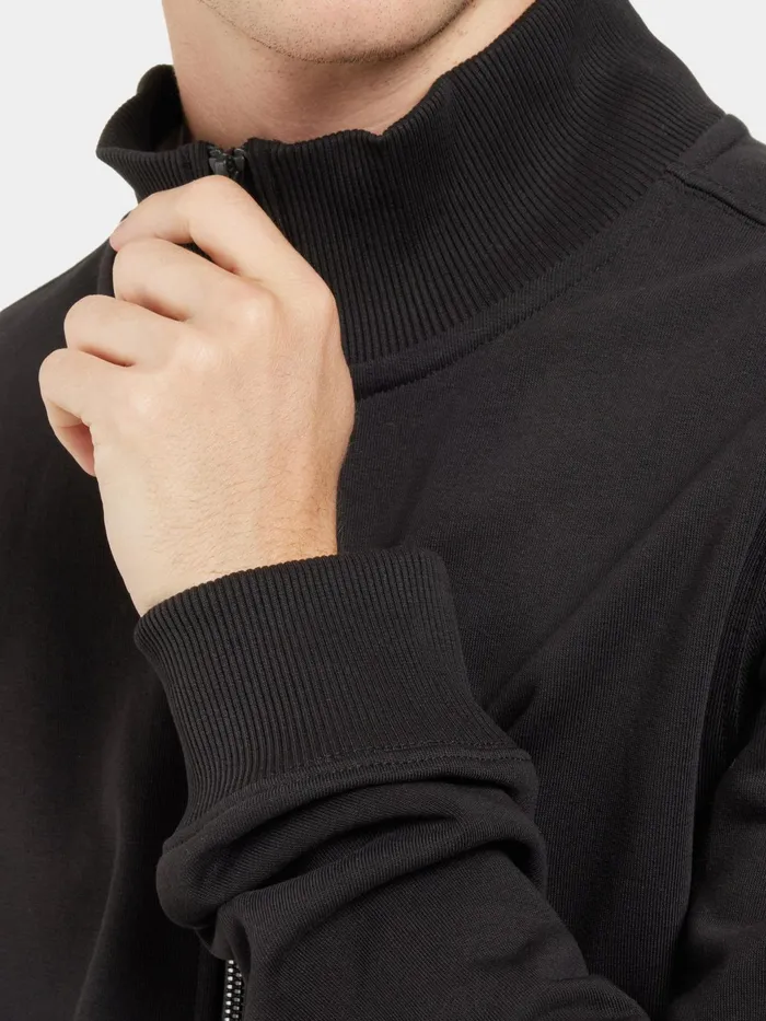 Men Jake FullZip Black Didriksons Hoodies and Sweatshirts