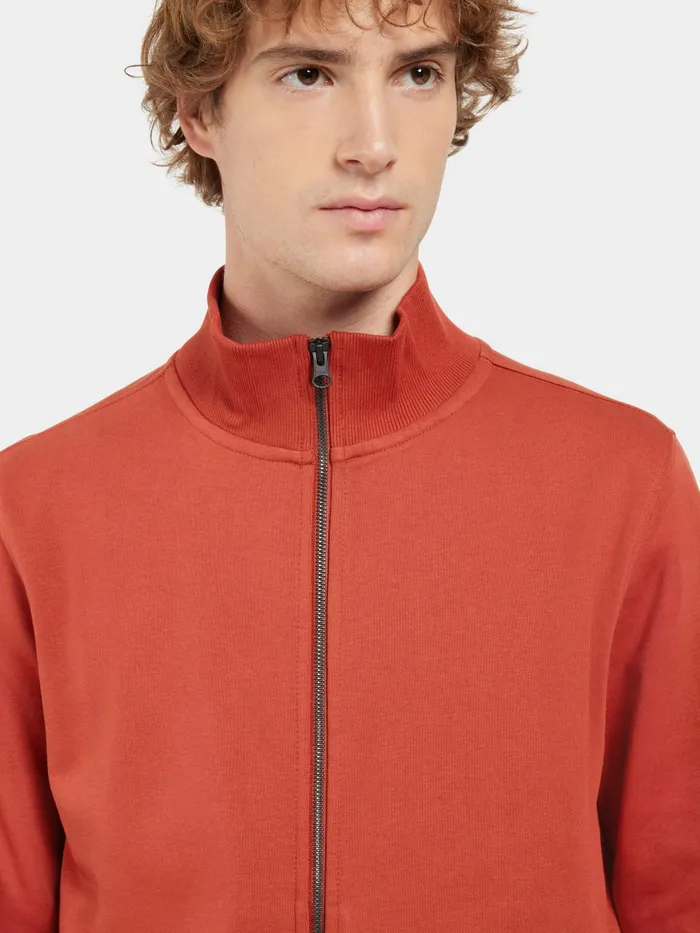 Men Jake FullZip Ochre Red Didriksons Hoodies and Sweatshirts