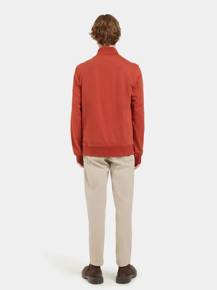 Men Jake FullZip Ochre Red Didriksons Hoodies and Sweatshirts