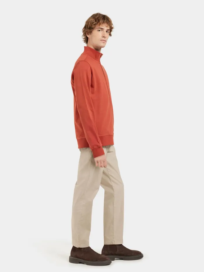 Men Jake FullZip Ochre Red Didriksons Hoodies and Sweatshirts