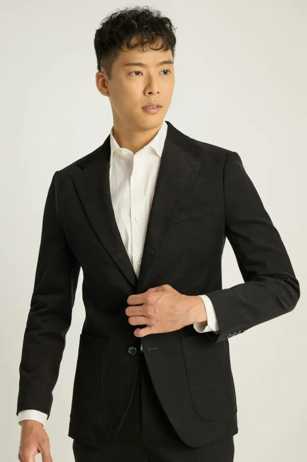 Men Jetsetter Italian Brushed Cotton Suit Black Bonobos Suits Men Jetsetter Italian Brushed Cotton Suit Black Bonobos Suits