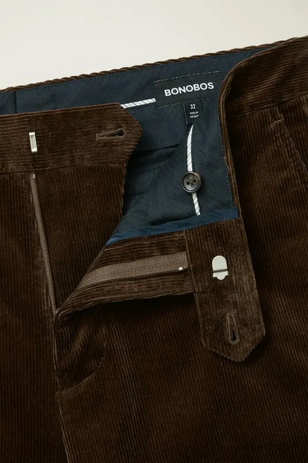 Men Jetsetter Italian Corduroy Dress Pant Chocolate Brown Bonobos Dress Pants