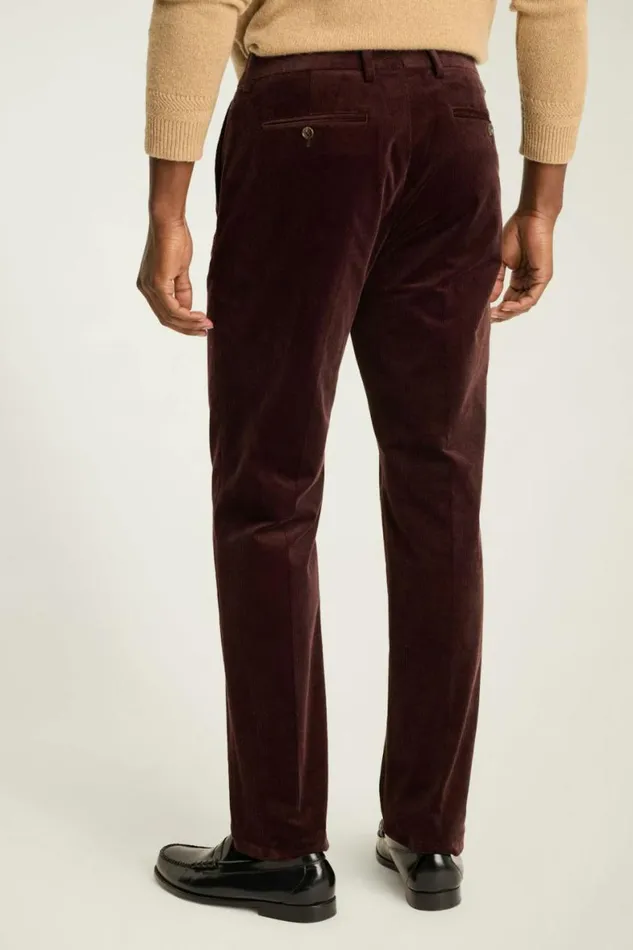 Men Jetsetter Italian Corduroy Dress Pant Dark Burgundy Bonobos Dress Pants