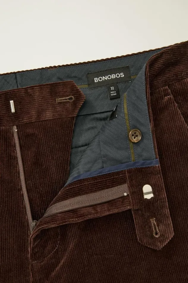 Men Jetsetter Italian Corduroy Dress Pant Dark Burgundy Bonobos Dress Pants