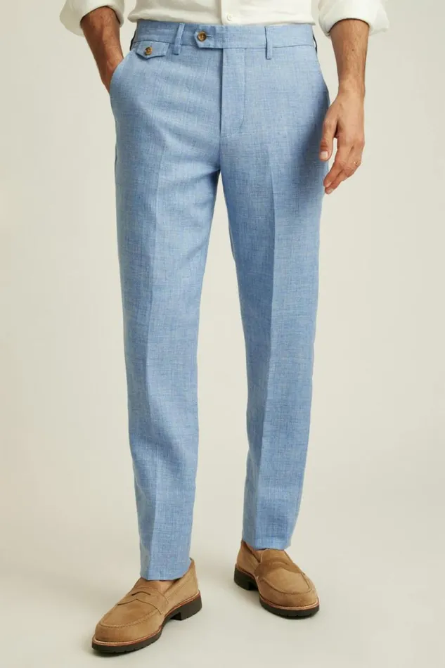 Men Jetsetter Italian Linen Dress Pant Light Blue Bonobos Dress Pants