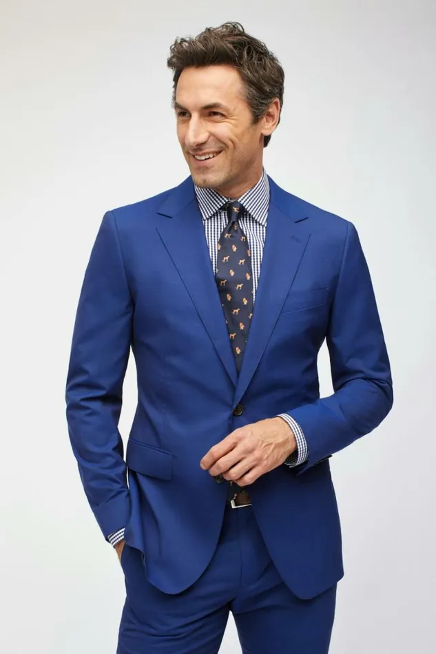 Men Jetsetter Italian Wool Blazer Deep Sea Navy Bonobos Blazers and Sport Coats