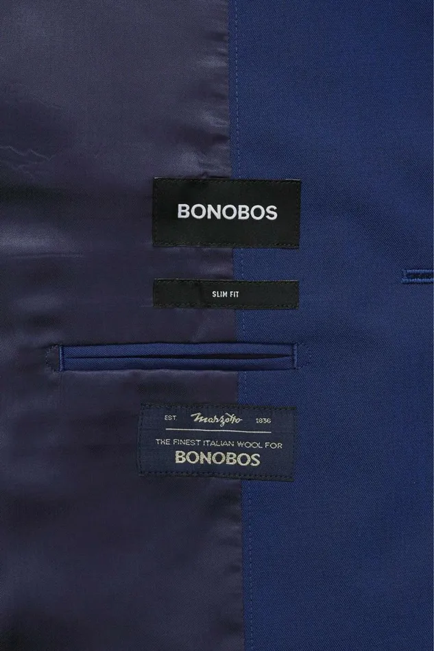 Men Jetsetter Italian Wool Blazer Deep Sea Navy Bonobos Blazers and Sport Coats