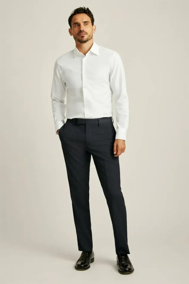 Men Jetsetter Premium Dress Shirt White Dobby Bonobos Formal Dress Shirts