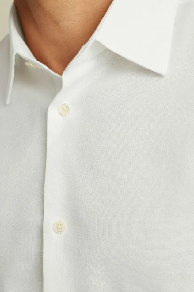 Men Jetsetter Premium Dress Shirt White Dobby Bonobos Formal Dress Shirts