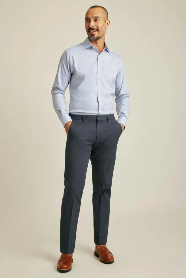 Men Jetsetter Stretch Dress Shirt Lavender Micro Houndstooth Bonobos Business Casual Shirts