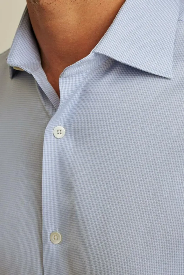 Men Jetsetter Stretch Dress Shirt Lavender Micro Houndstooth Bonobos Business Casual Shirts