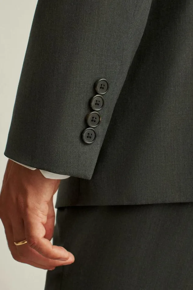 Men Jetsetter Super 120s Italian Wool Suit Charcoal Bonobos Suits