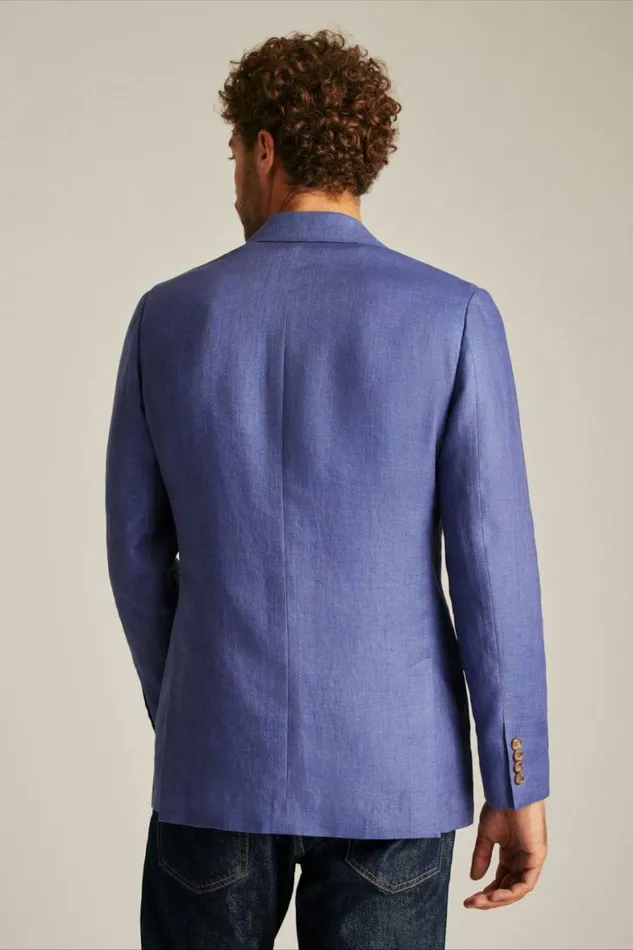 Men Jetsetter Unconstructed Blazer True Blues Windowpane Bonobos Blazers and Sport Coats