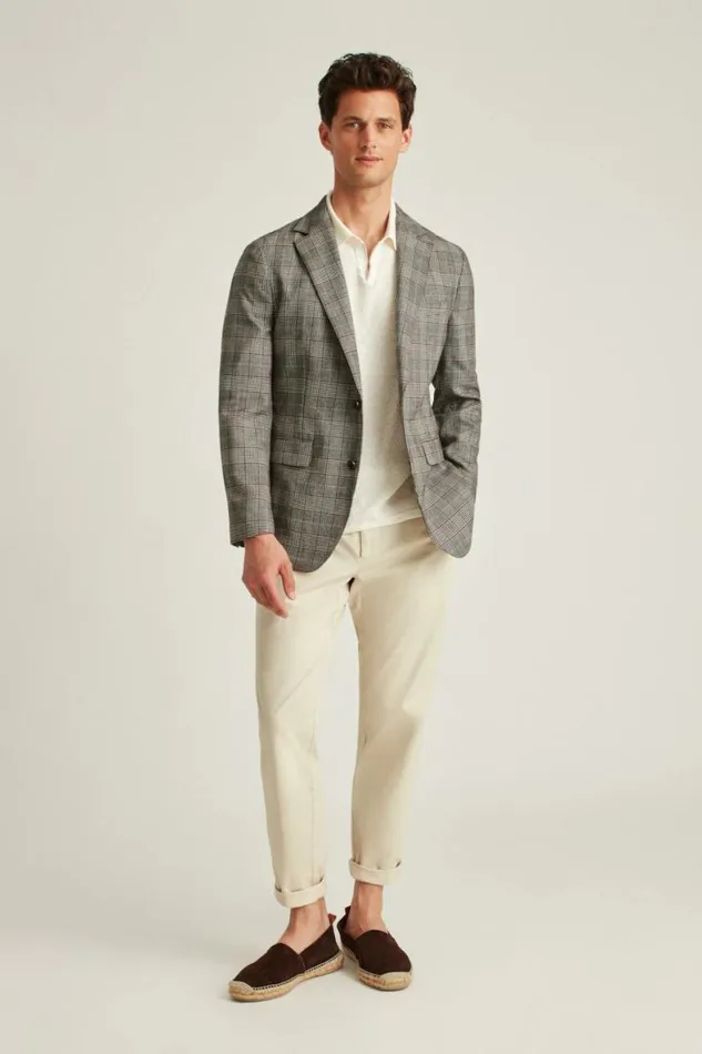 Men Jetsetter Unconstructed Italian Wool Blazer Grey Brown Glen Plaid Bonobos Blazers and Sport Coats Men Jetsetter Unconstructed Italian Wool Blazer Grey Brown Glen Plaid Bonobos Blazers and Sport Coats