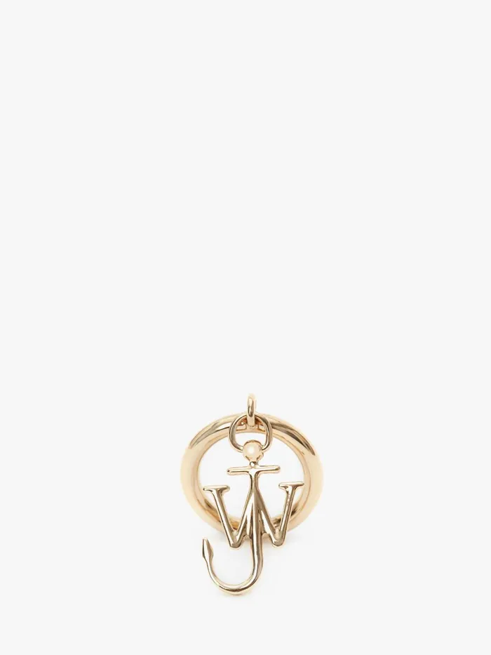 Men JEWELLERY JW Anderson JWA ANCHOR CHARM RING Gold Men JEWELLERY JW Anderson JWA ANCHOR CHARM RING Gold