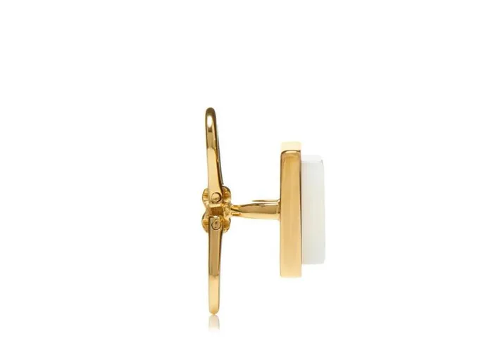 Men Jewelry Tom Ford Gold And Pearl Square Studs Goldpearl
