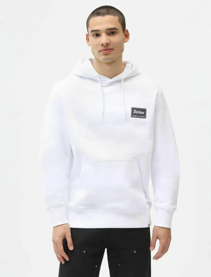 Men Jumpers and Sweatshirts Dickies Harrison Hoodie White
