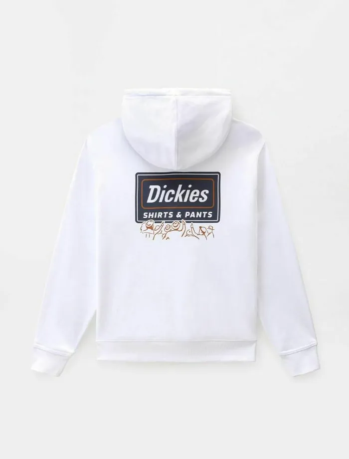 Men Jumpers and Sweatshirts Dickies Harrison Hoodie White