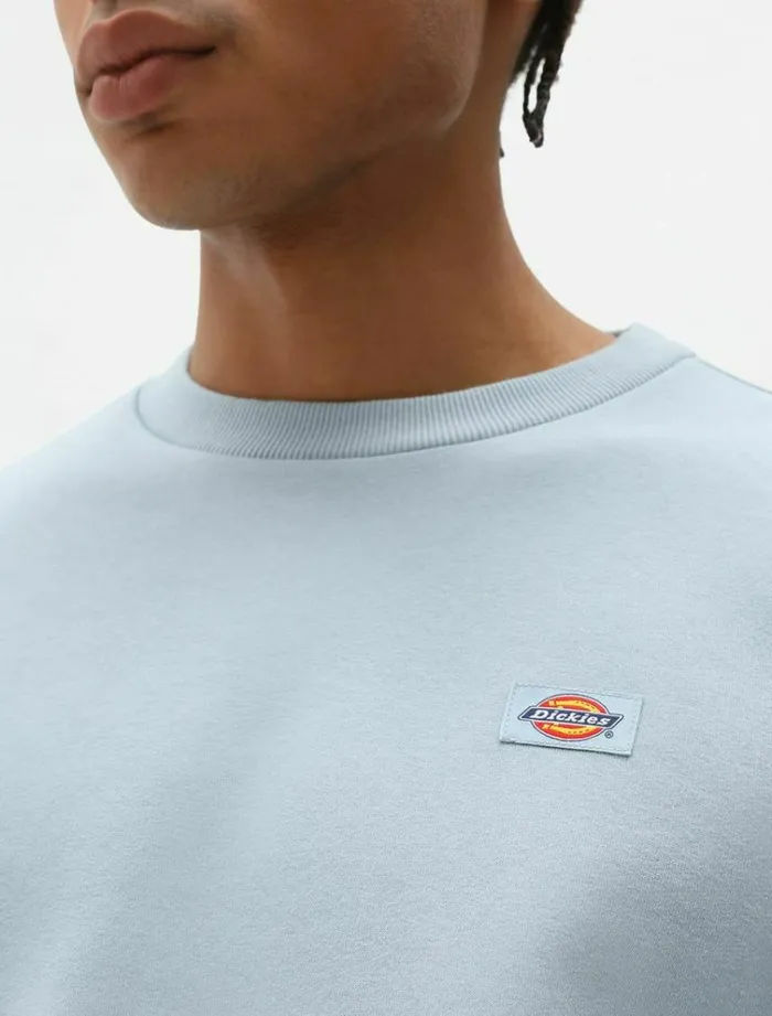 Men Jumpers and Sweatshirts Dickies Oakport Sweatshirt Fog Blue