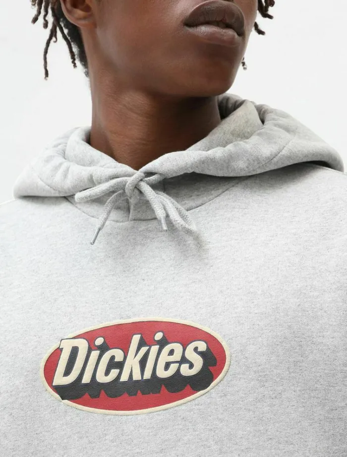 Men Jumpers and Sweatshirts Dickies Saxman Hoodie Grey Melange