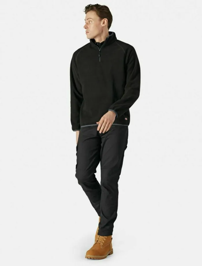 Men Jumpers and Sweatshirts Dickies Smithfield Two Tone Fleece Black Gray