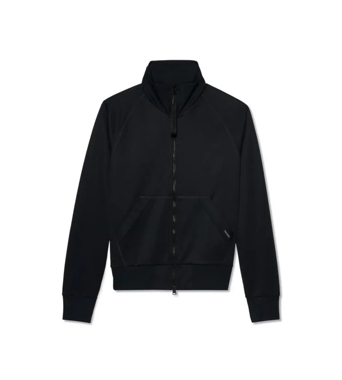 Men Knitwear Tom Ford Technical Funnel Neck Black
